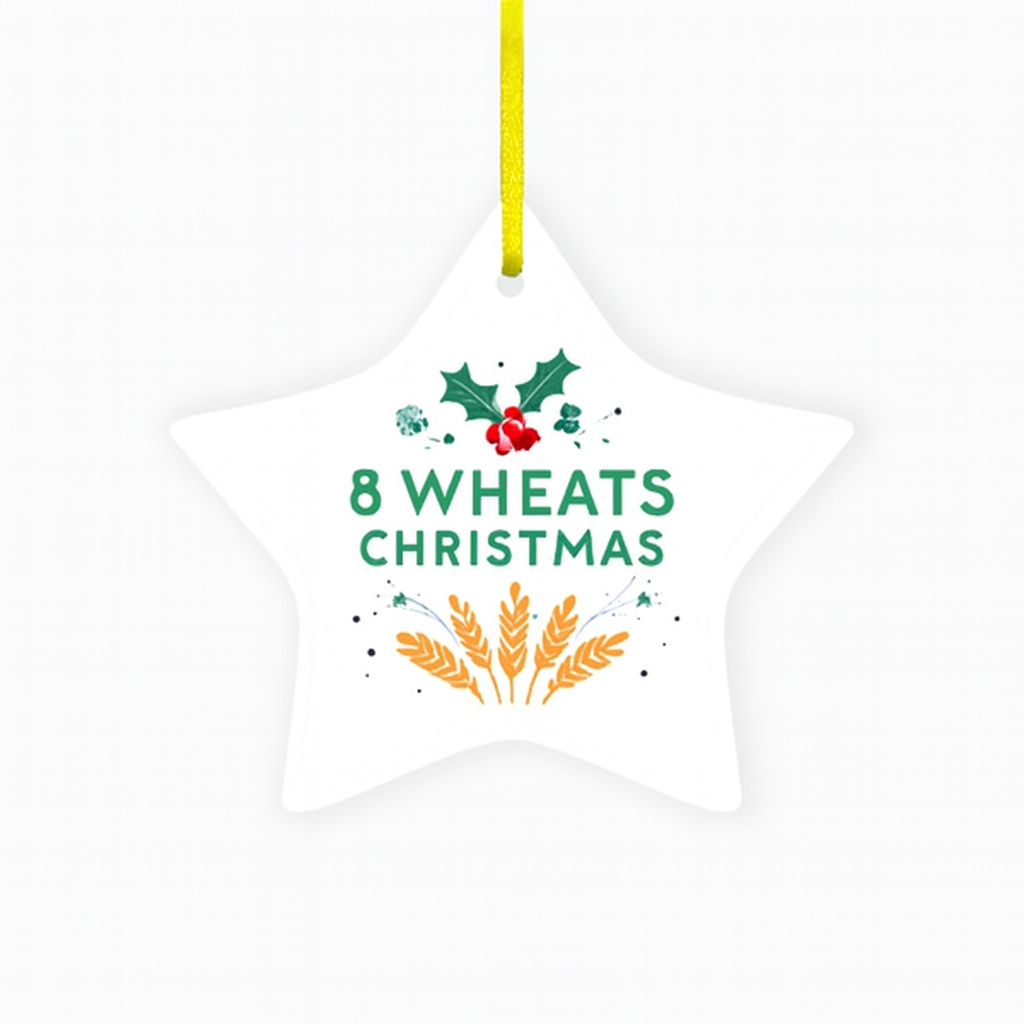 Personalized Star Ceramic Ornament – 2-Sided Full-Color Print