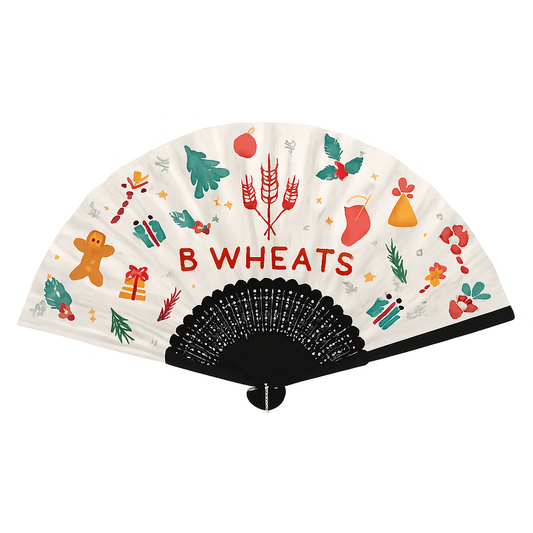Personalized Silk Fan - Full Color Print (23cm/8.5"L)