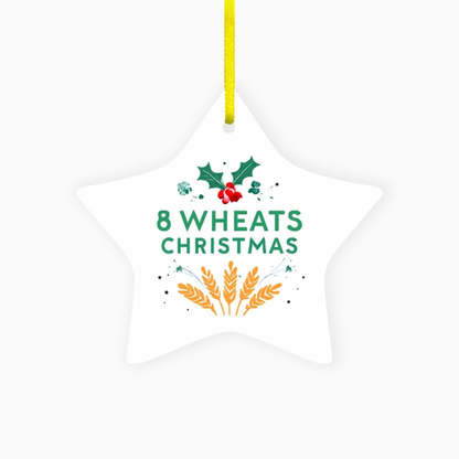 Personalized Star Ceramic Ornament – 2-Sided Full-Color Print