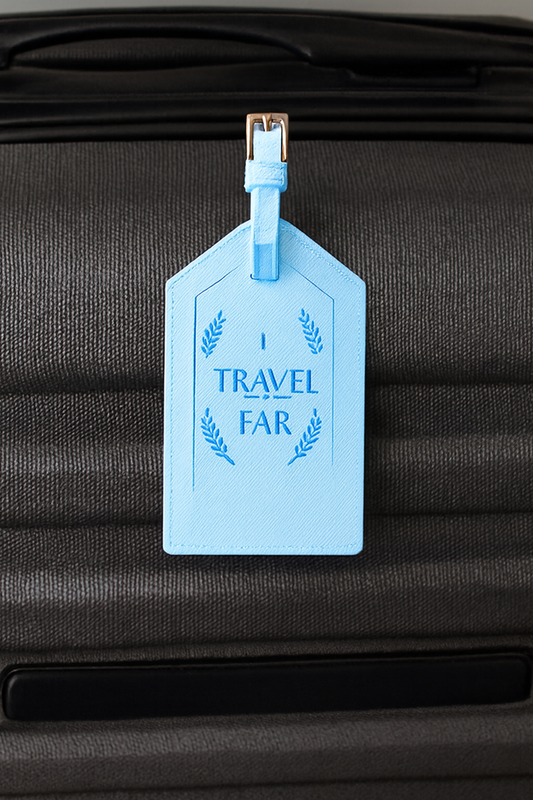 Saffiano PU Leather Luggage Tag
