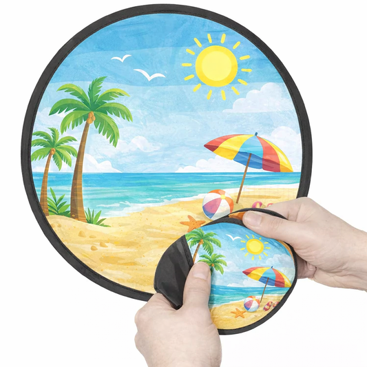 Custom Foldable Nylon Fan with Pouch