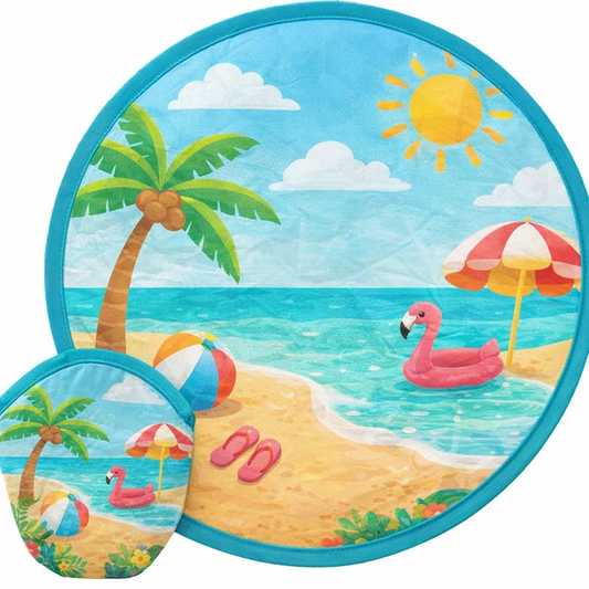 Custom Foldable Nylon Fan with Pouch