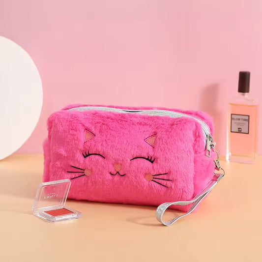 Furry Cat Premium Plush Pouch