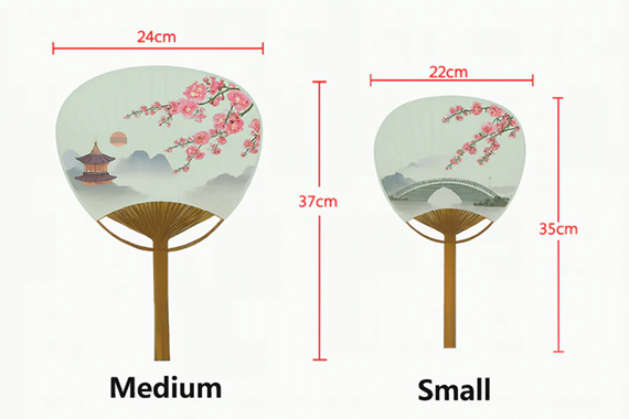Personalized Japanese Uchiwa Paddle Fans – Custom Full-Color Hand Fans