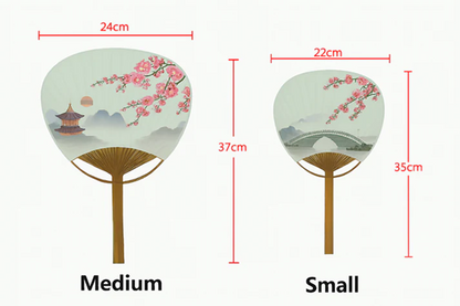 Personalized Japanese Uchiwa Paddle Fans – Custom Full-Color Hand Fans