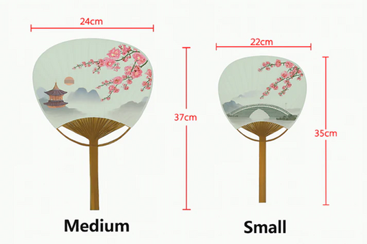 Personalized Japanese Uchiwa Paddle Fans – Custom Full-Color Hand Fans