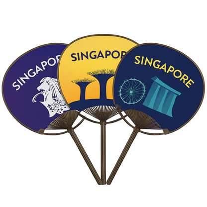 Personalized Japanese Uchiwa Paddle Fans – Custom Full-Color Hand Fans